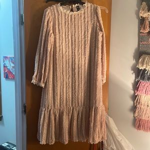 Shein Beautiful cream pinkish dress ! It sparkles in the light